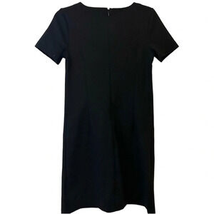 GAP shift dress black front pockets ponte women’s size xs